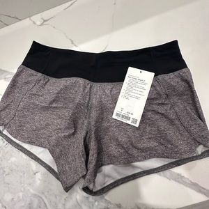 Lululemon Run Times Short 4” - Grey/Black